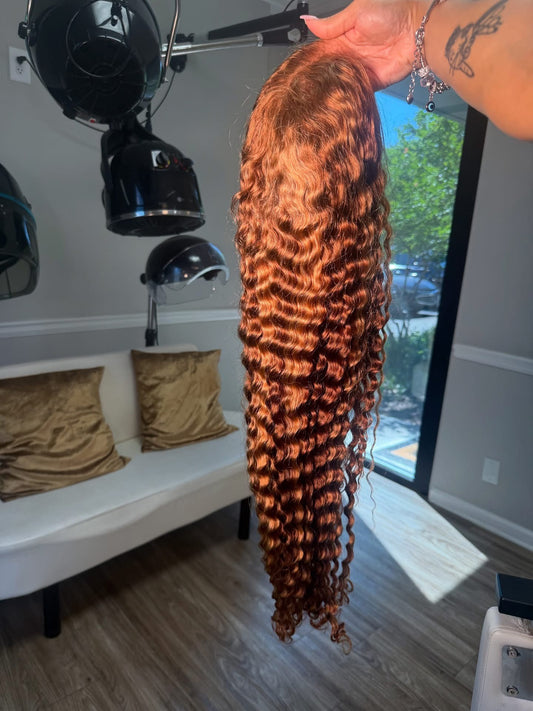 13x6 ginger ombrish unit 200%
